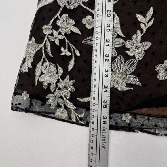 Marchesa Notte Embroidered Floral Mini Dress - Picture 13 of 16